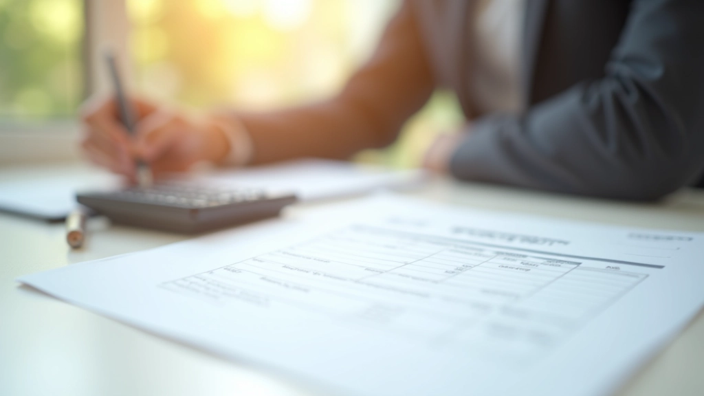 Formulář daňového přiznání s tužkou